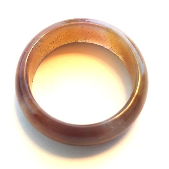 Rare Vintage 20ct Natural Lavender Jade Ring – Size 6 – Collector’s Treasure - Picture 7 of 11